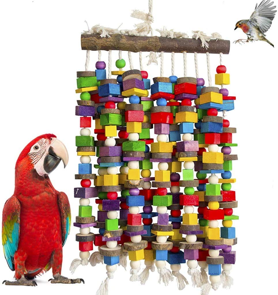 Deloky natural wood blocks dyed with edible pigments for safe chewing.