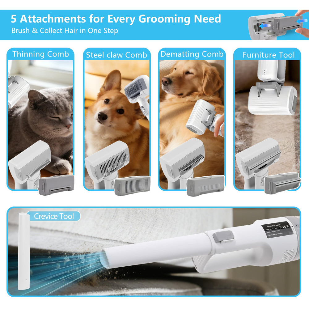 Delomenpa stainless-steel comb demats smoothly to reduce pulling during grooming.