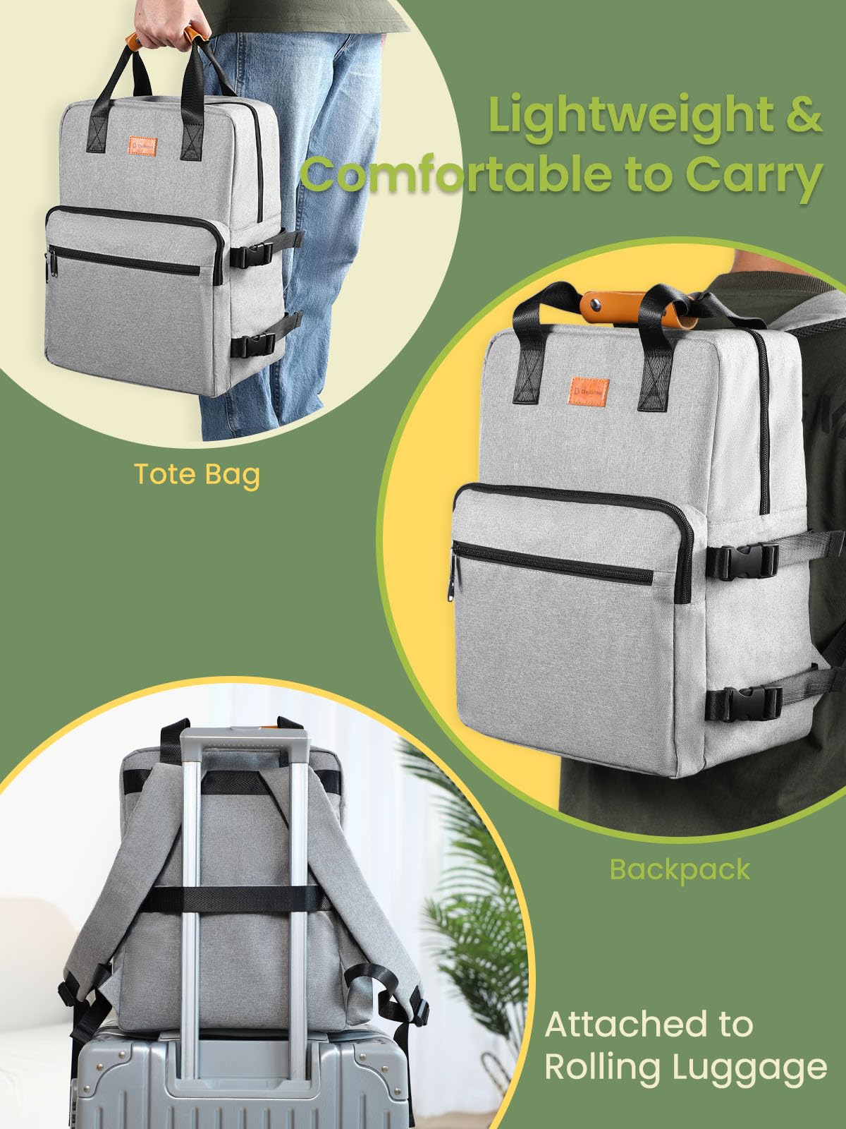 DELOMO rugged 600D fabric demonstrates outdoor-ready durability.