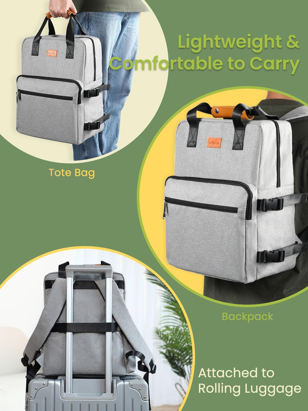 DELOMO rugged 600D fabric demonstrates outdoor-ready durability.