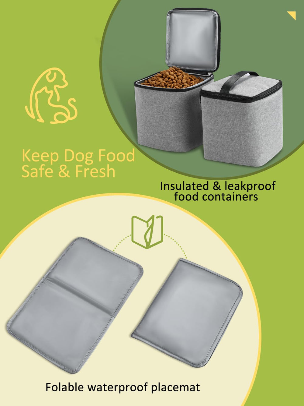 DELOMO waterproof mat laid out to catch spills and dirt.