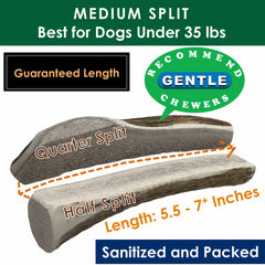 Deluxe Naturals Elk Antler Chews rawhide-free all-natural chew for dogs.