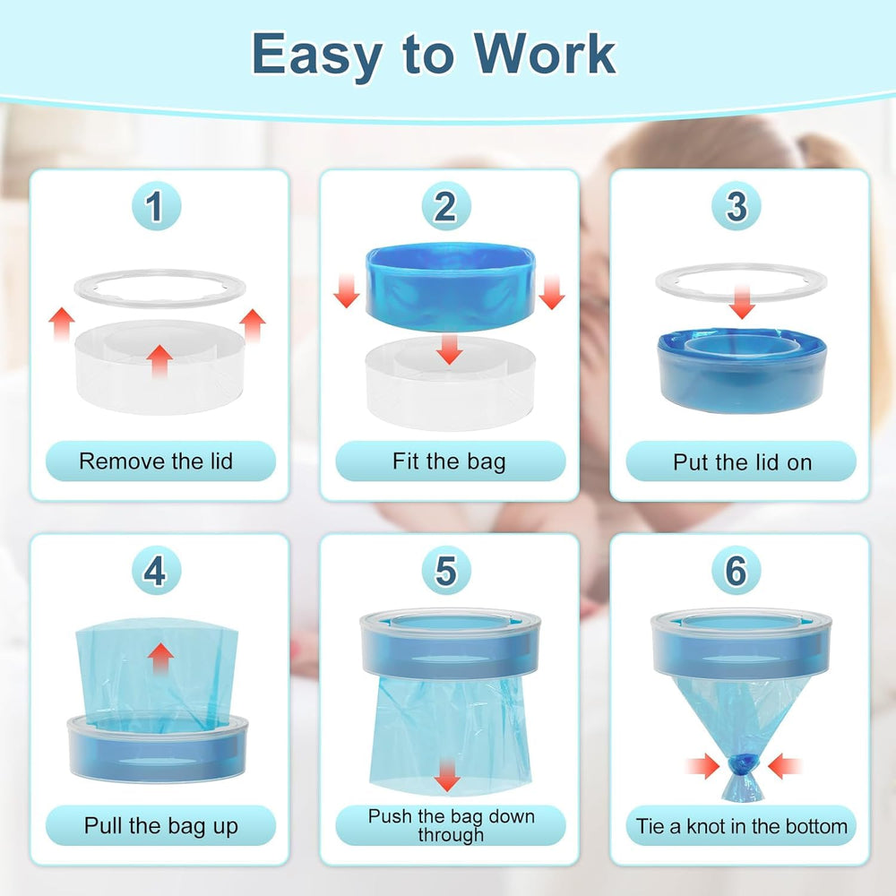 DEMCERT compatibility with all refill bags and diaper refills for flexible use.