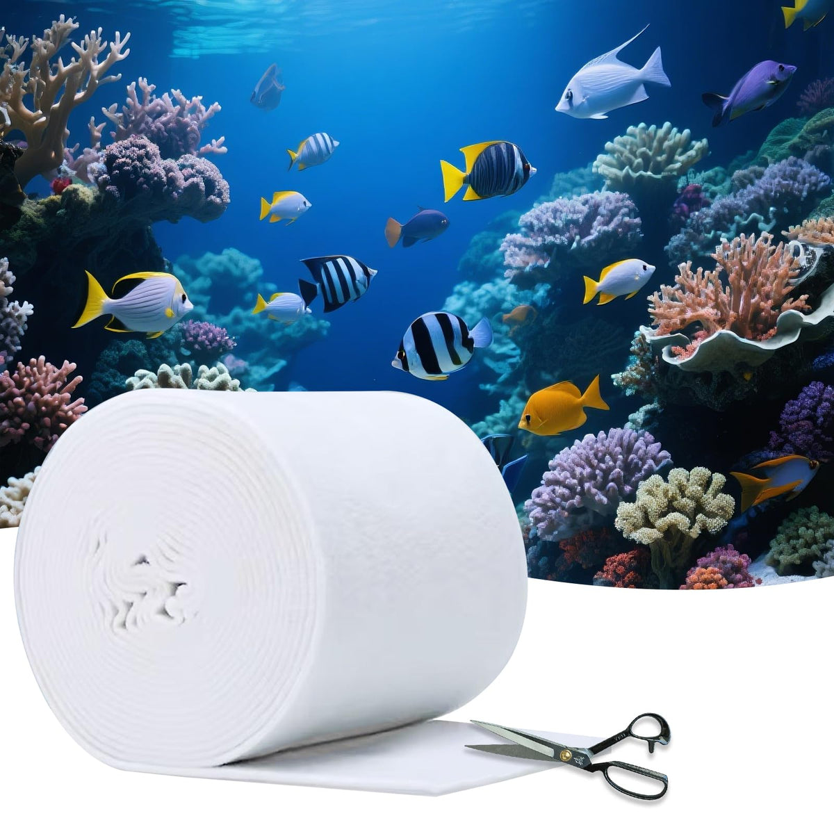 Demiwise aquarium filter pad ultra-fine 50 micron for crystal-clear water.
