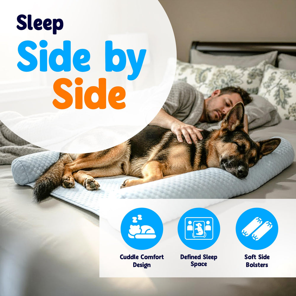 DenMate patent-pending co-sleep design stabilizes nighttime movement.