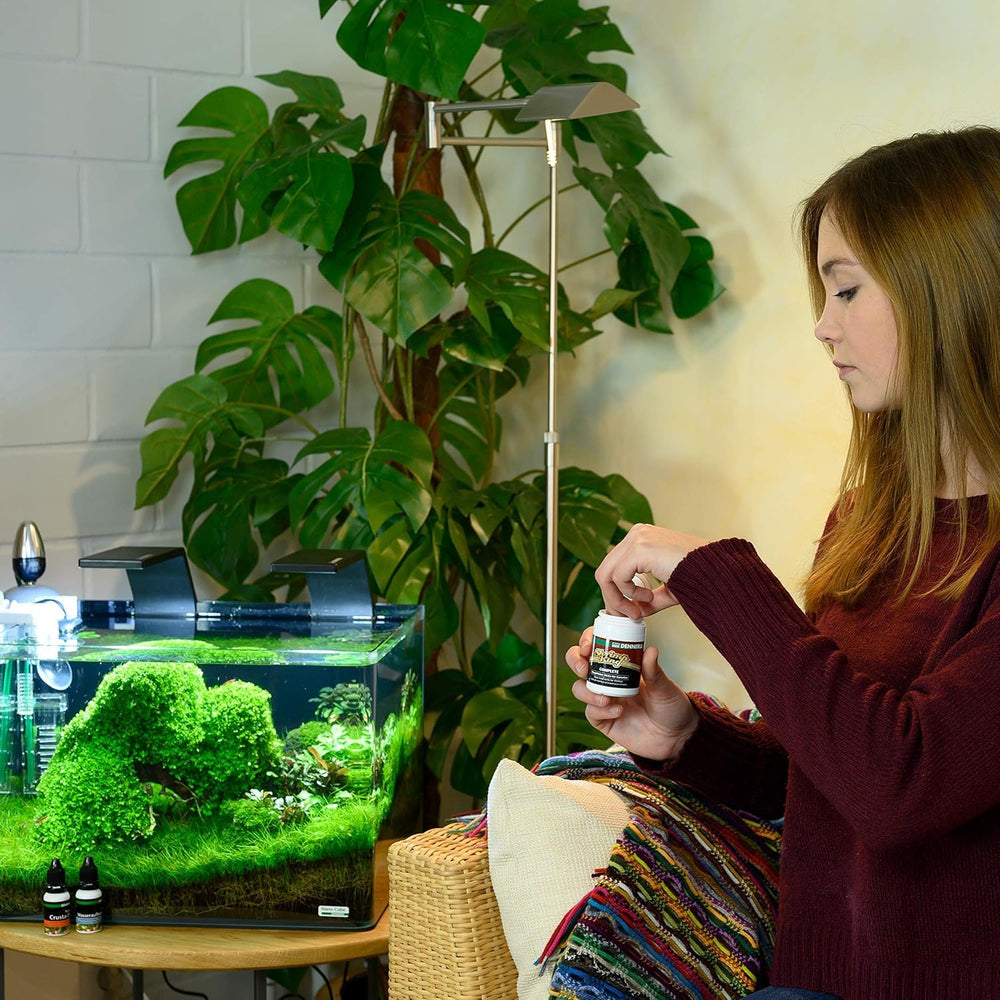 Dennerle Shrimp King Complete supports dwarf shrimp vitality in home aquariums.