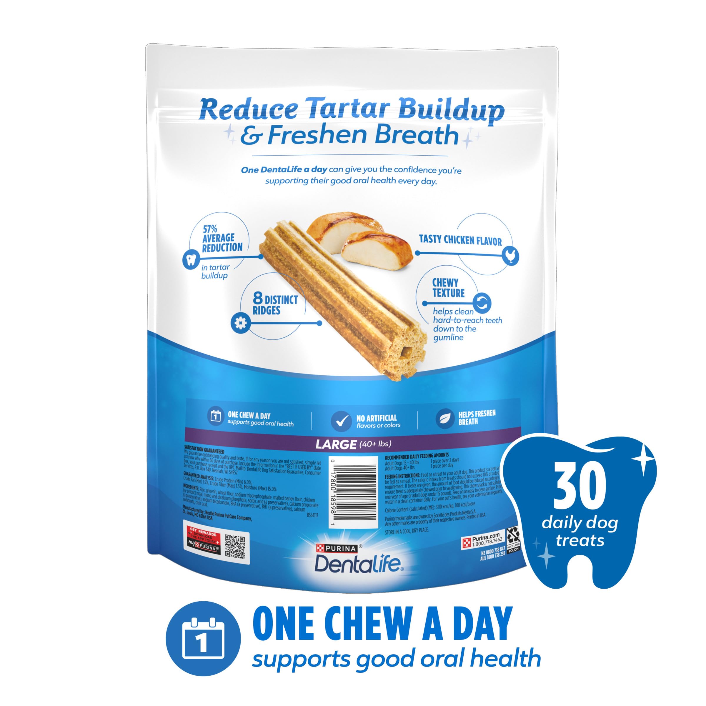 Dentalife DentaLife breath-freshening chicken treats for daily care