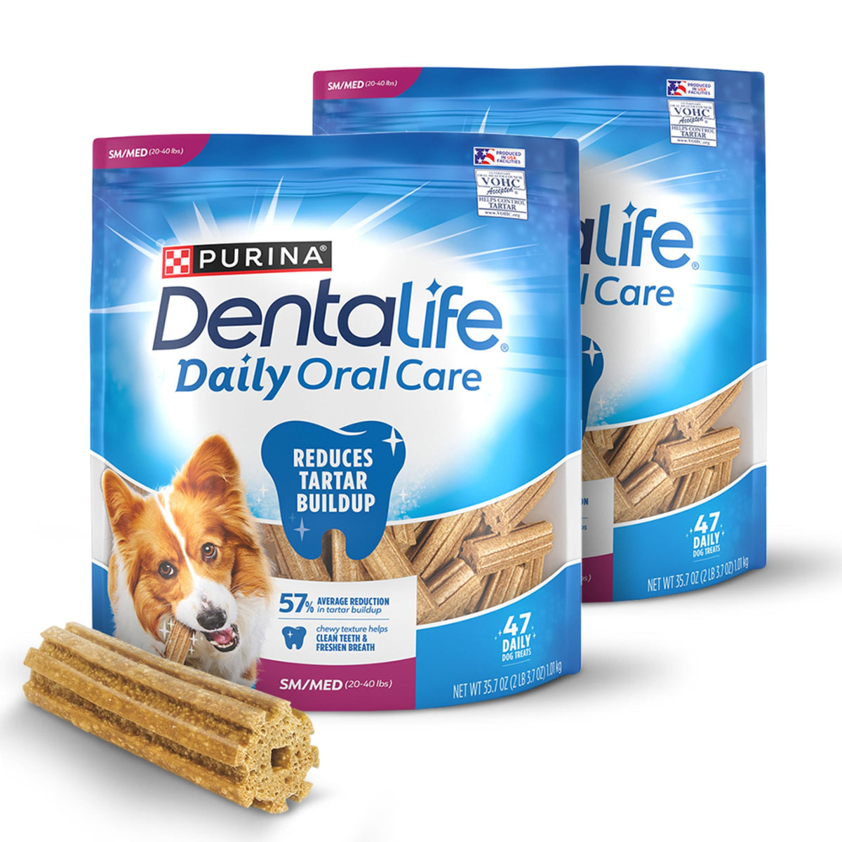 Dentalife DentaLife daily oral care treats front pack for easy daily dental care