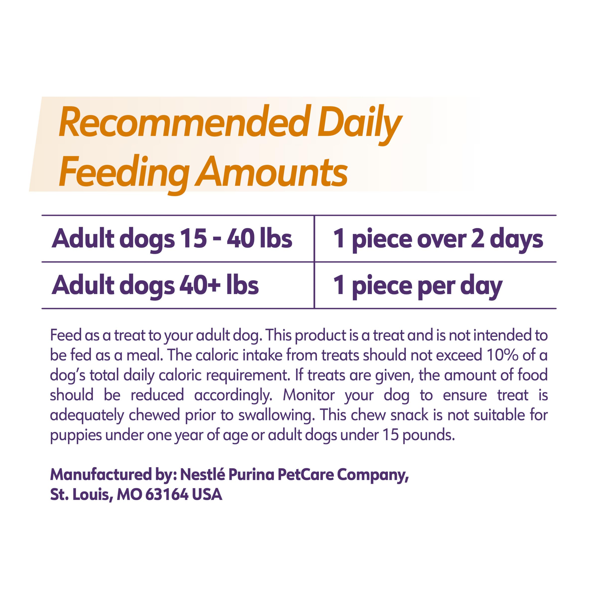 Dentalife resealable pouch keeps chews fresh between uses.