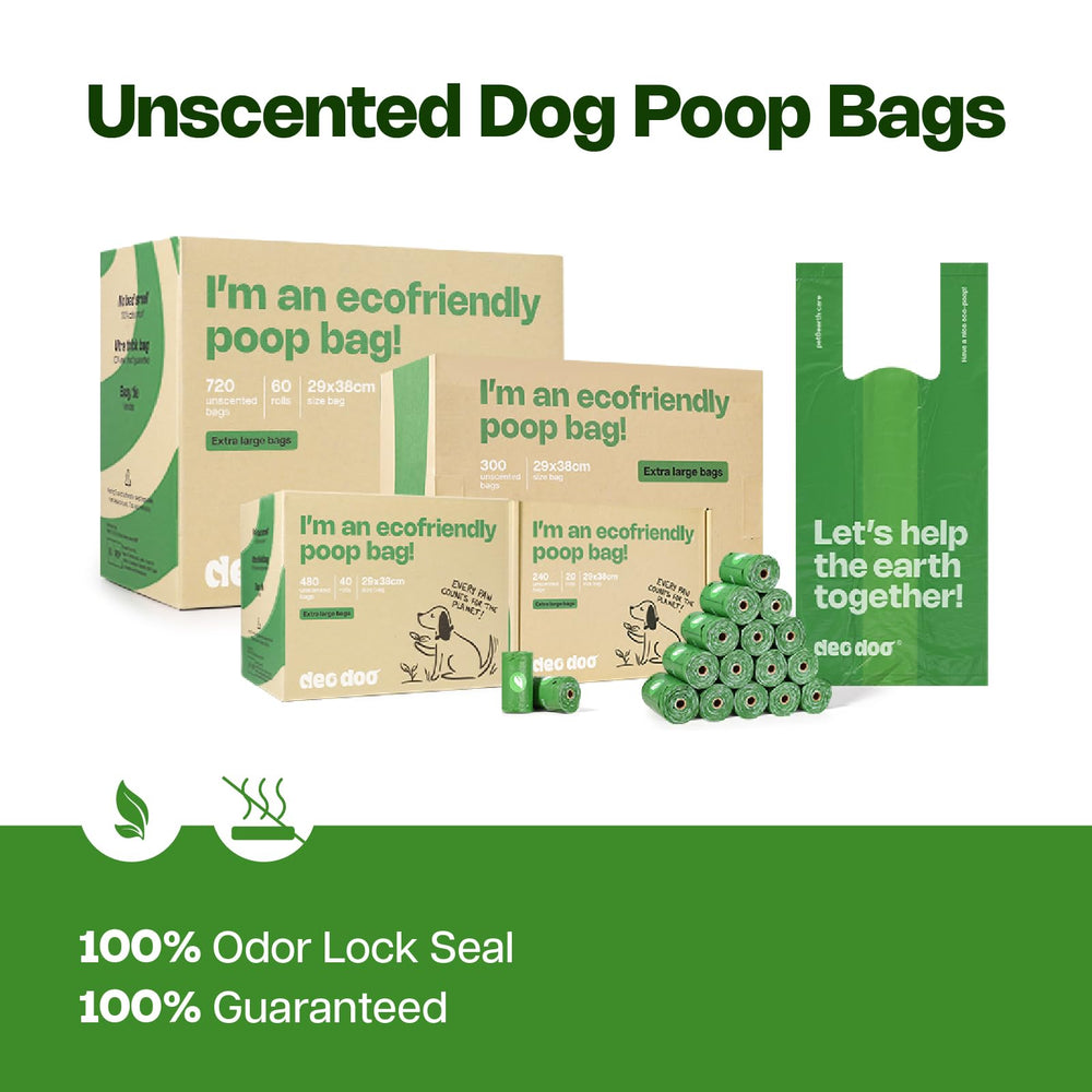 Deo Doo bags fit standard dispensers for convenient refills.