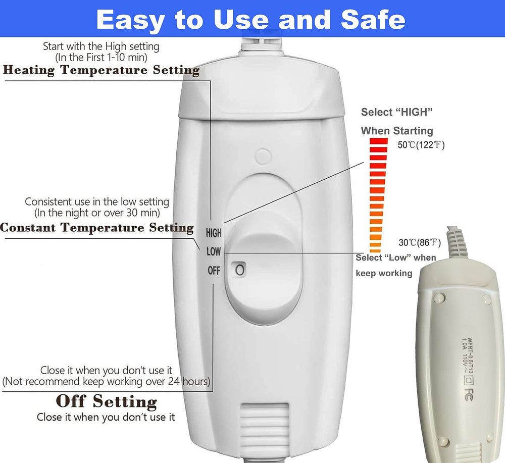 DEOMAN temperature control lets you set warmth to comfort