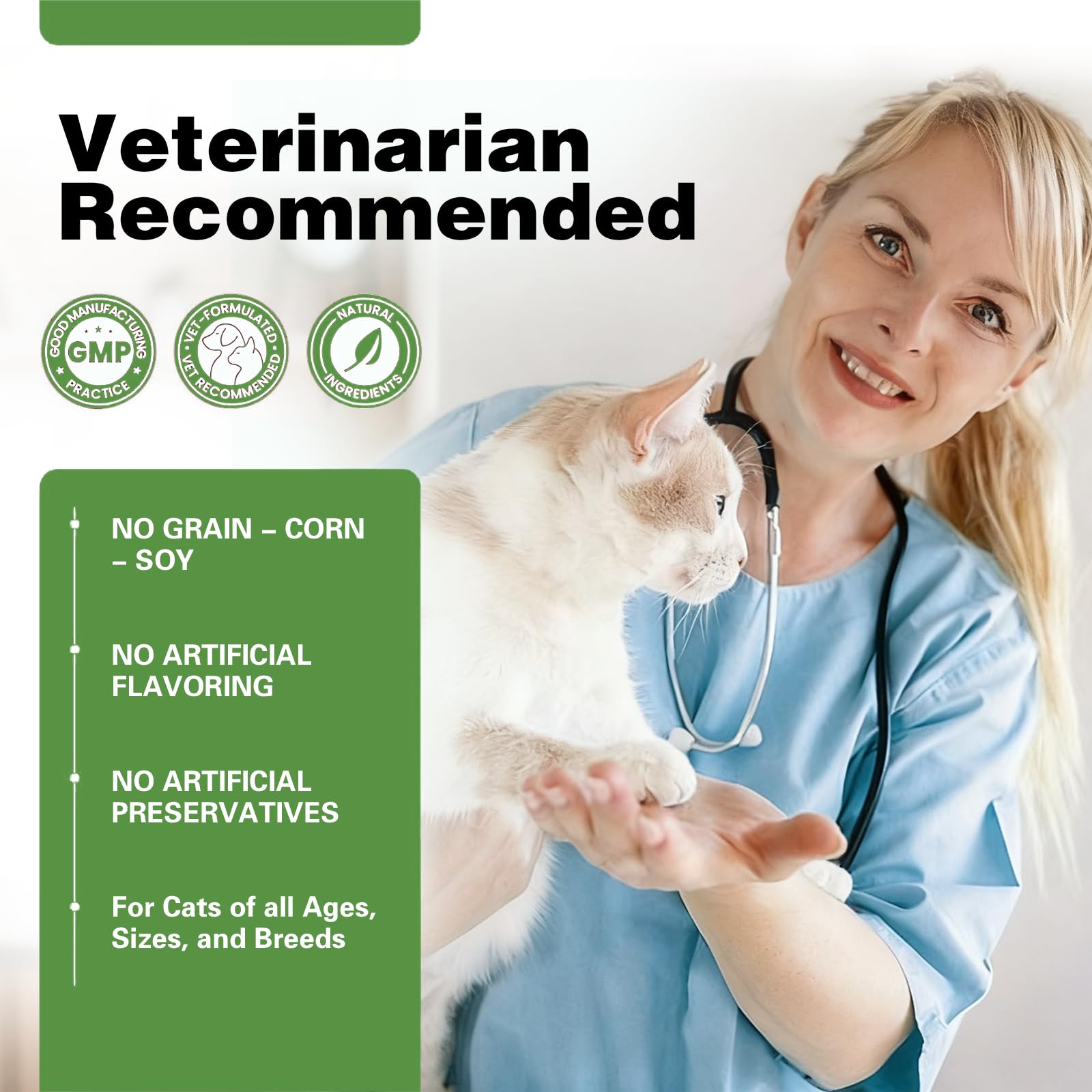 Derggzey Digestive support aids indoor cats' gut comfort.