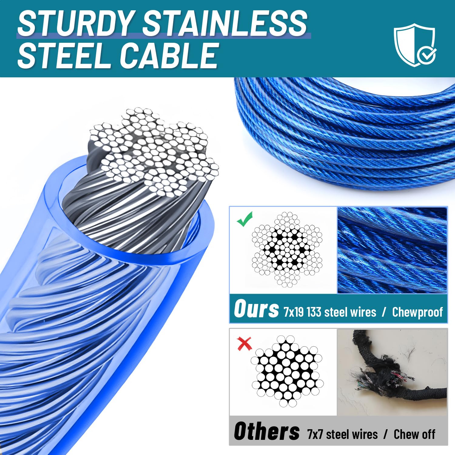 Derkriy 360° swivel clips prevent tangles during active runs.