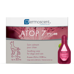 Dermoscent ATOP 7 spot-on packaging for easy at-home pet care.