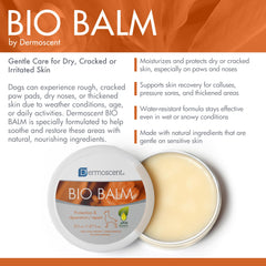 Dermoscent Bio Balm application on paws shows creamy texture.