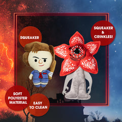 Design LAB Stranger Things Demogorgon dog plush, durable and safe for adventurous fetch.
