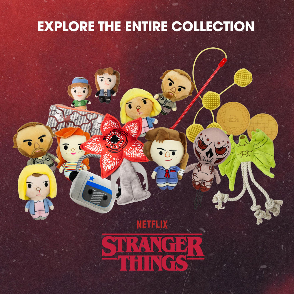 Design LAB Stranger Things fan gift, dog toy for fans and pets.