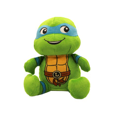 design LAB TMNT Leonardo dog toy squeaky plush for interactive indoor play