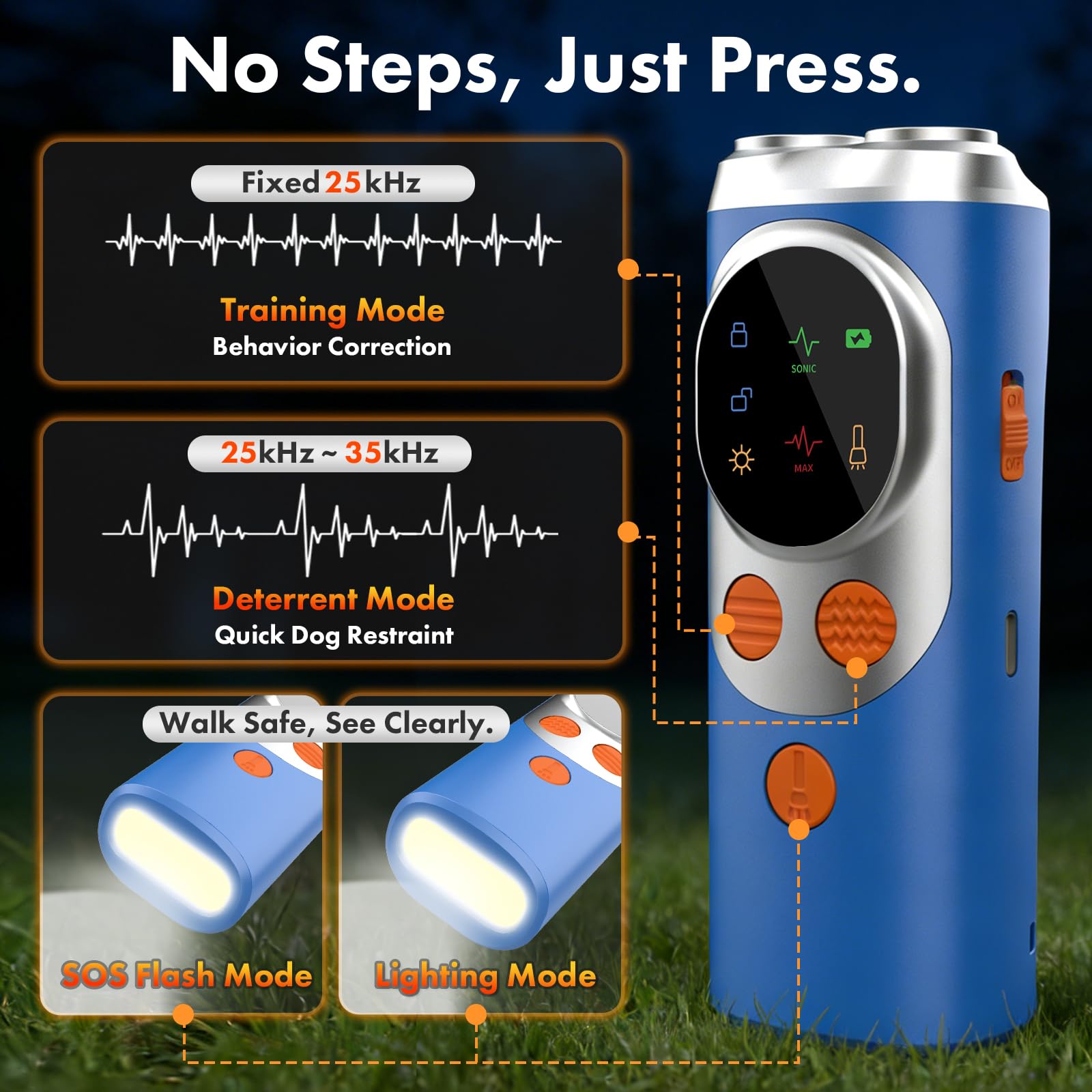 Dessports training mode in action for calm behavior without harm.