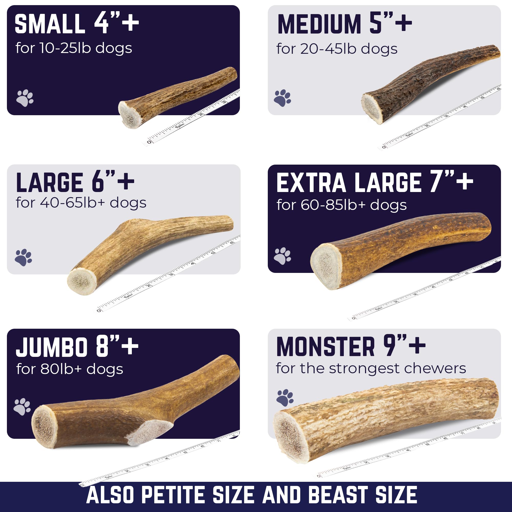 Devil Dog Elk Antler high-density material for longer chew sessions.