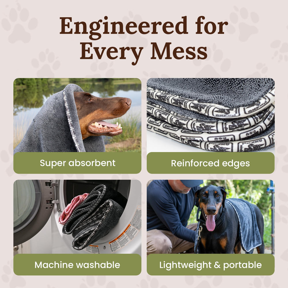 Devil Dog Microfiber edgeless design helps prevent snagging