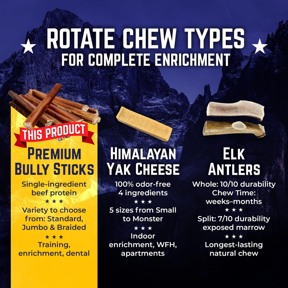Devil Dog Pet Co dental-friendly chew action demonstrating oral care through chewing.