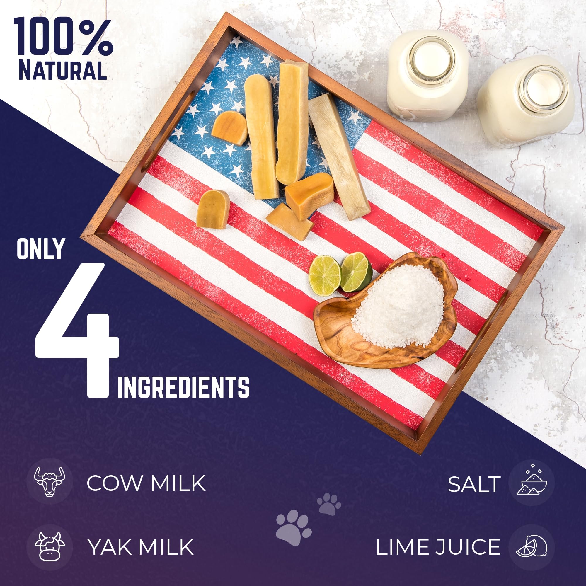 Devil Dog Pet Co Himalayan Yak Cheese Chews in action for medium to large dogs.