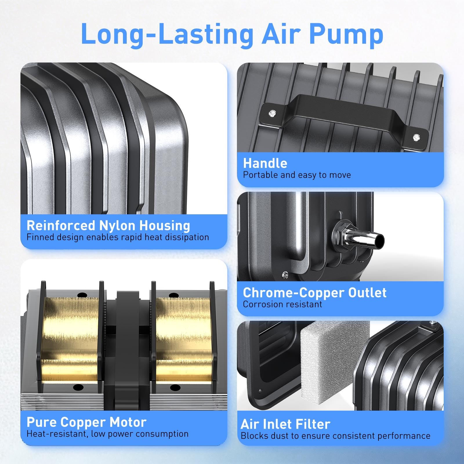 Devopet bubble size control knob for customizable aeration.