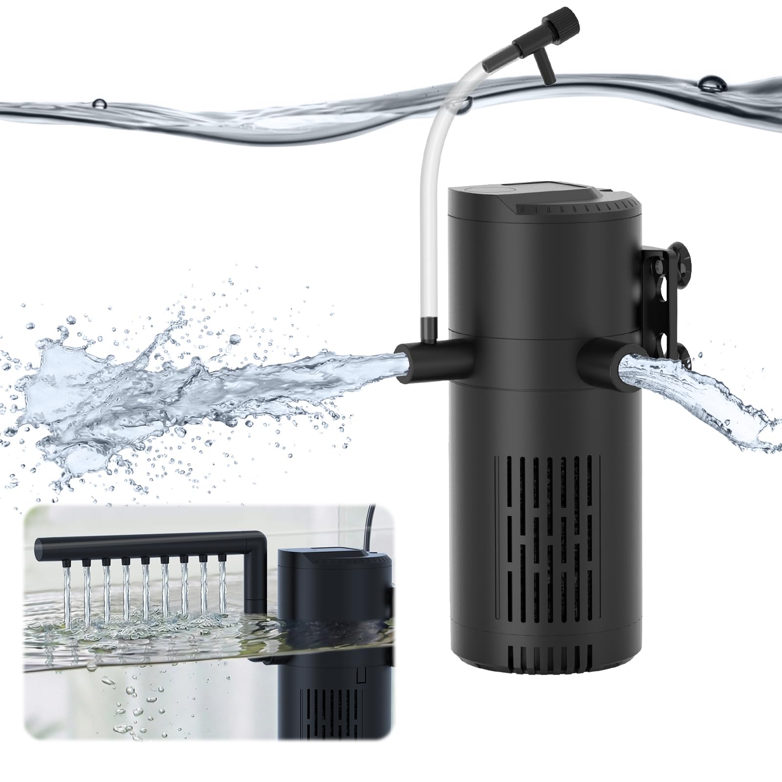 Devopet aquarium filter aeration outlet boosting oxygen in the tank