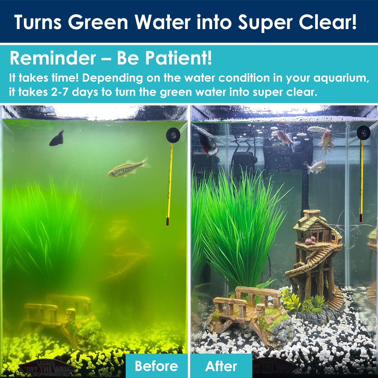Devopet U-V filter aeration improves water circulation and oxygenation