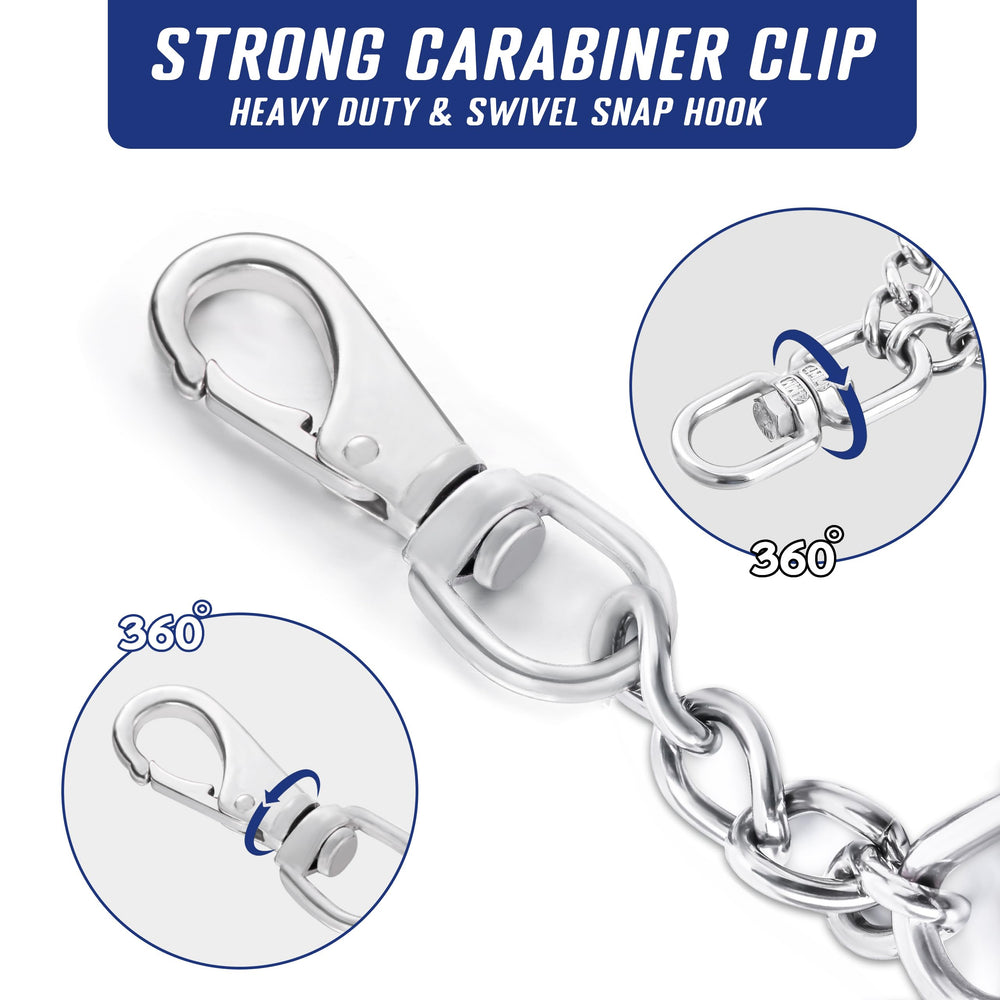 DEYACE double-ended clip provides a secure, swiveling connection