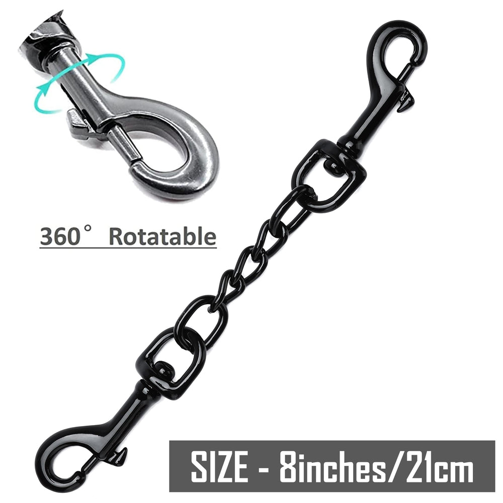 DEYACE double-ended swivel clips ensure secure harness connections during walks.