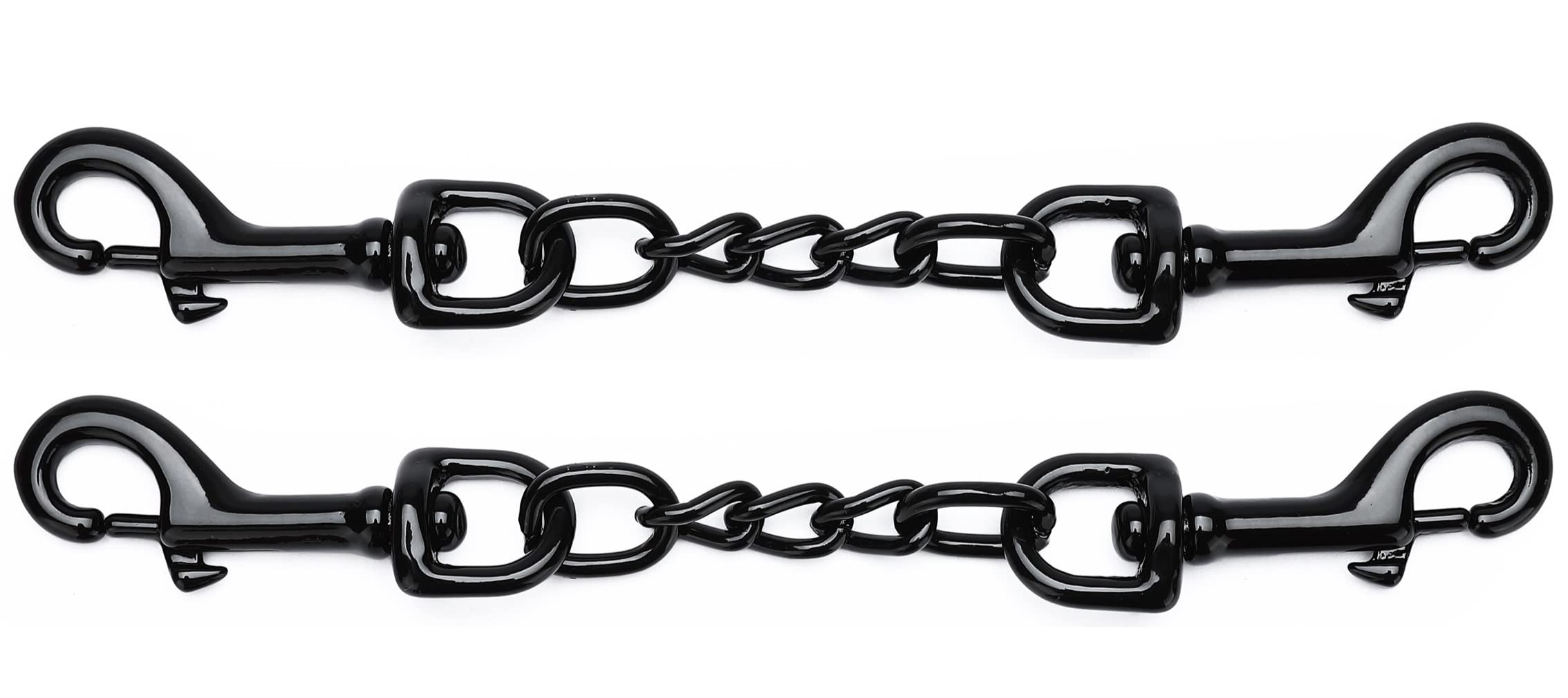 DEYACE metal dog collar safety clip on 8-inch backup prevents escapes.
