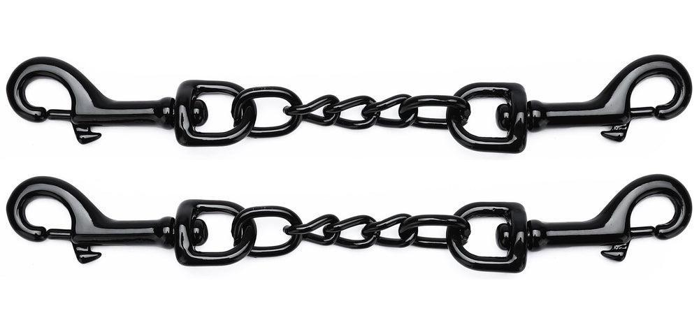 DEYACE metal dog collar safety clip on 8-inch backup prevents escapes.