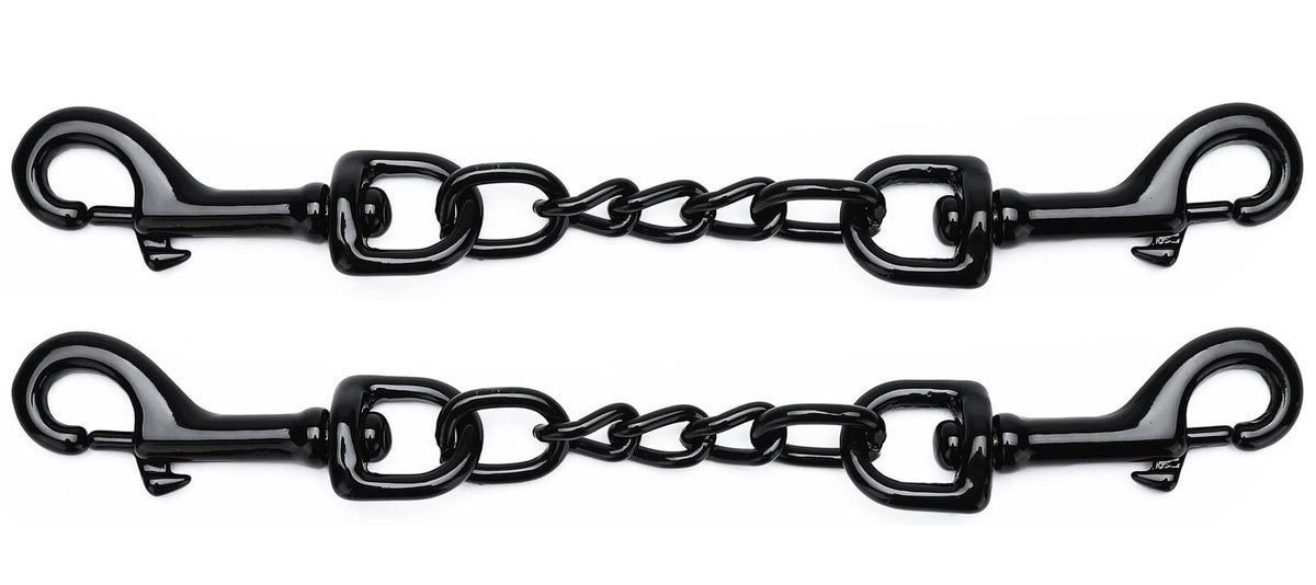 DEYACE metal dog collar safety clip on 8-inch backup prevents escapes.