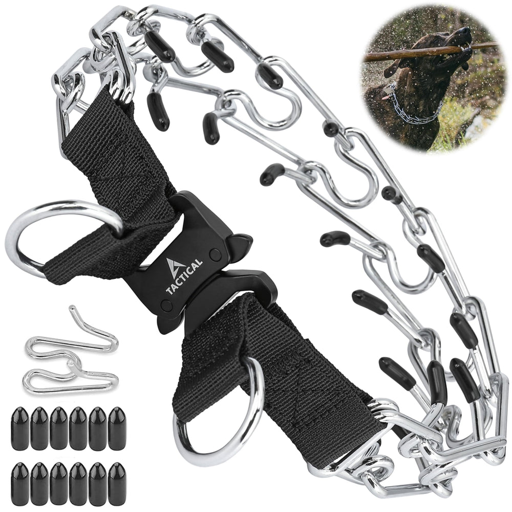 DEYACE quick-release collar with sturdy buckle for easy on/off.