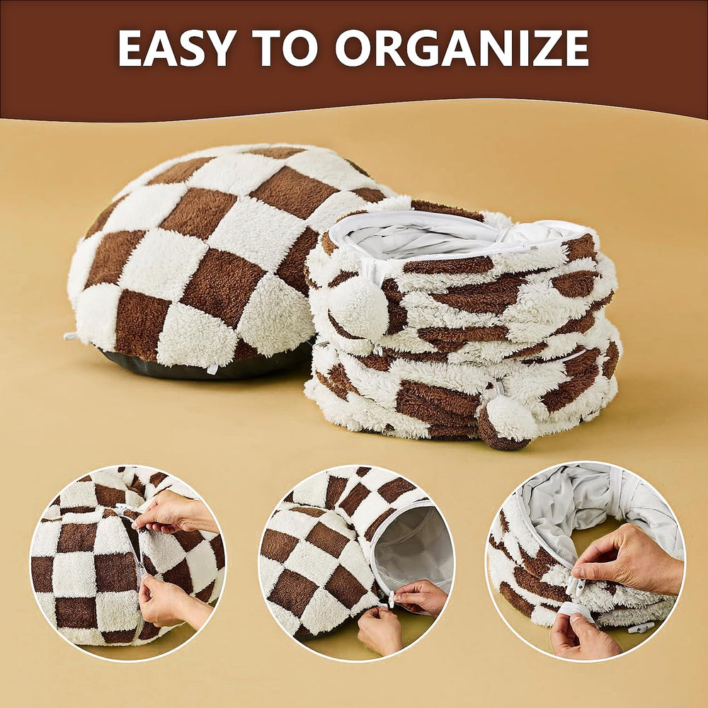 DFENGDF plaid design adds a cute, versatile look to your home.