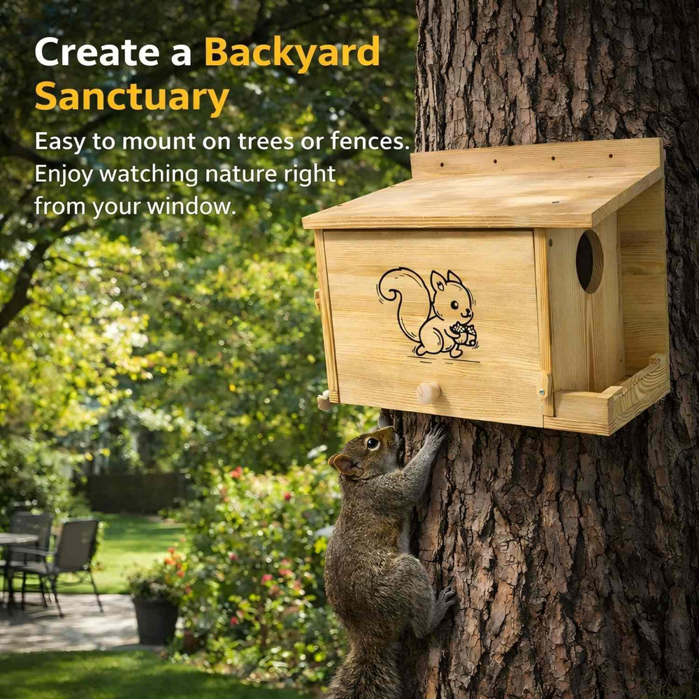 DFWRFVA two-in-one feeding station helps wildlife rest and refuel in one spot.
