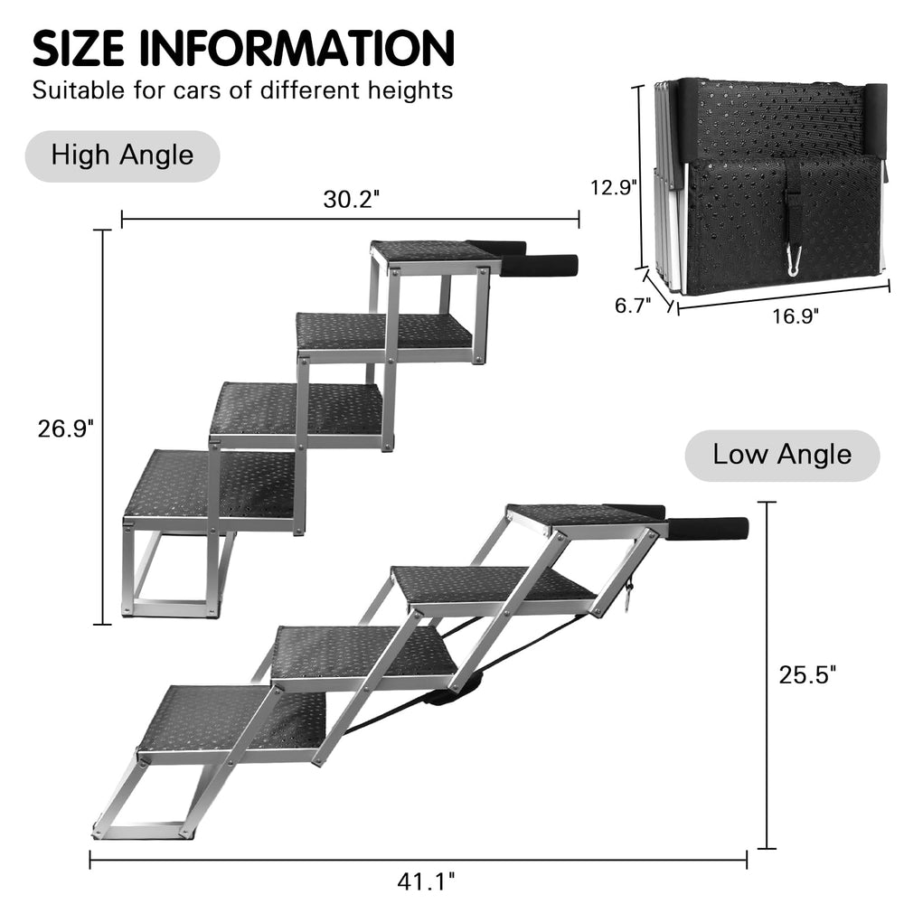 DGSL Dog Ramp Anti-slip Surface provides secure climbing for pets.