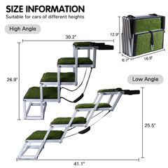 DGSL dog ramp folded compact for car storage and travel