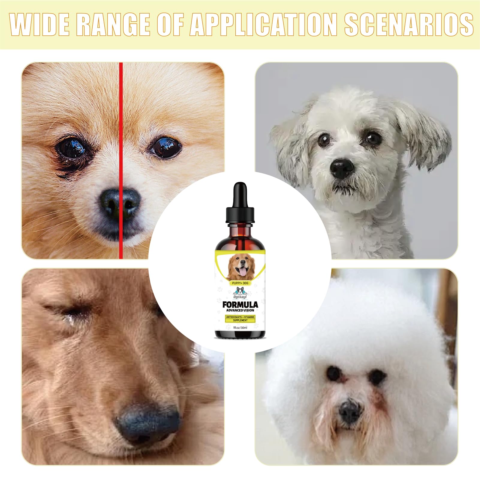 Dgtkayi ingredients lutein and zeaxanthin support canine ocular health.