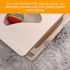 DI BI GRAMAS cat box puzzle holes side view encourages hunting tasks.