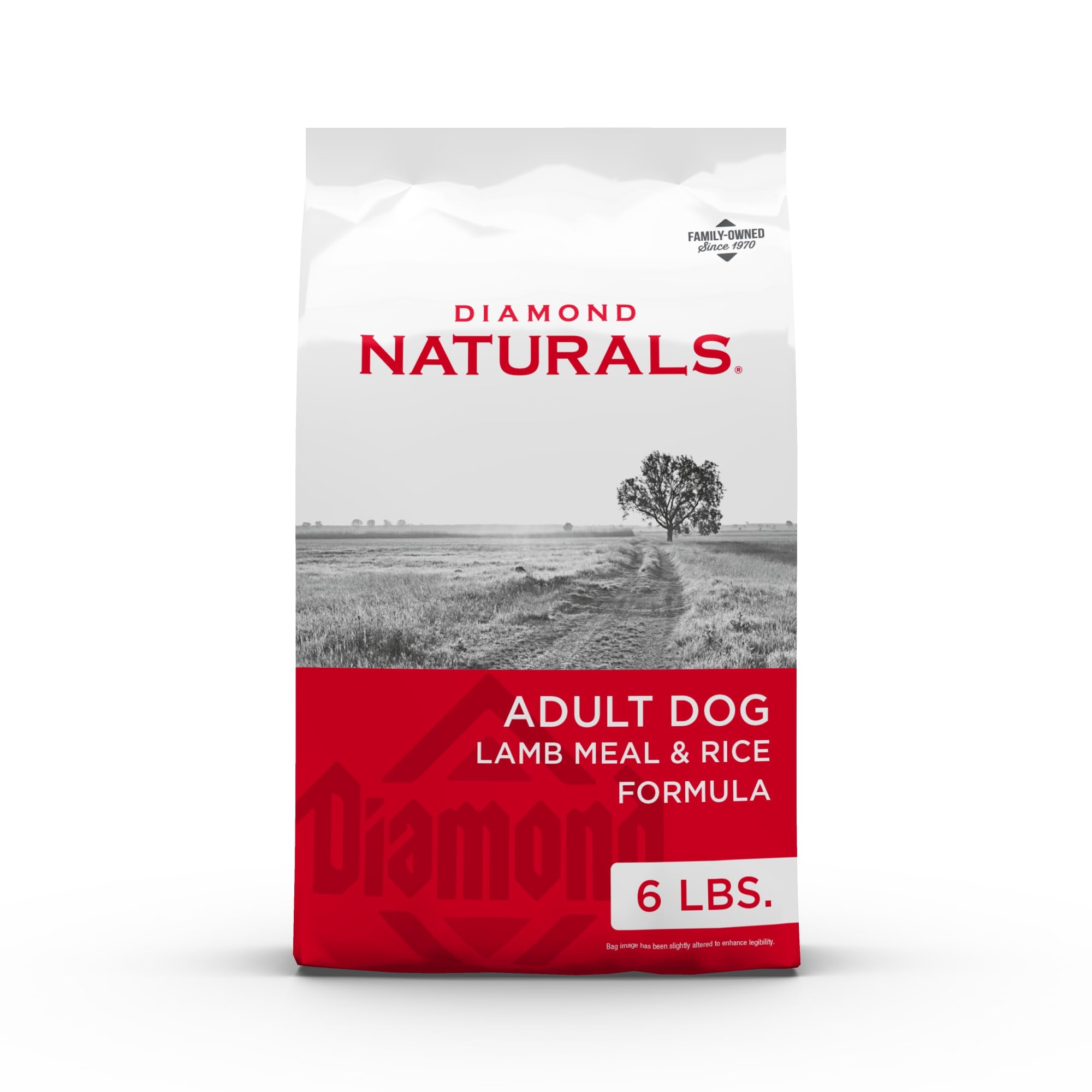 Diamond Naturals adult dog kibble with pasture-raised lamb promotes healthy muscles and coat.
