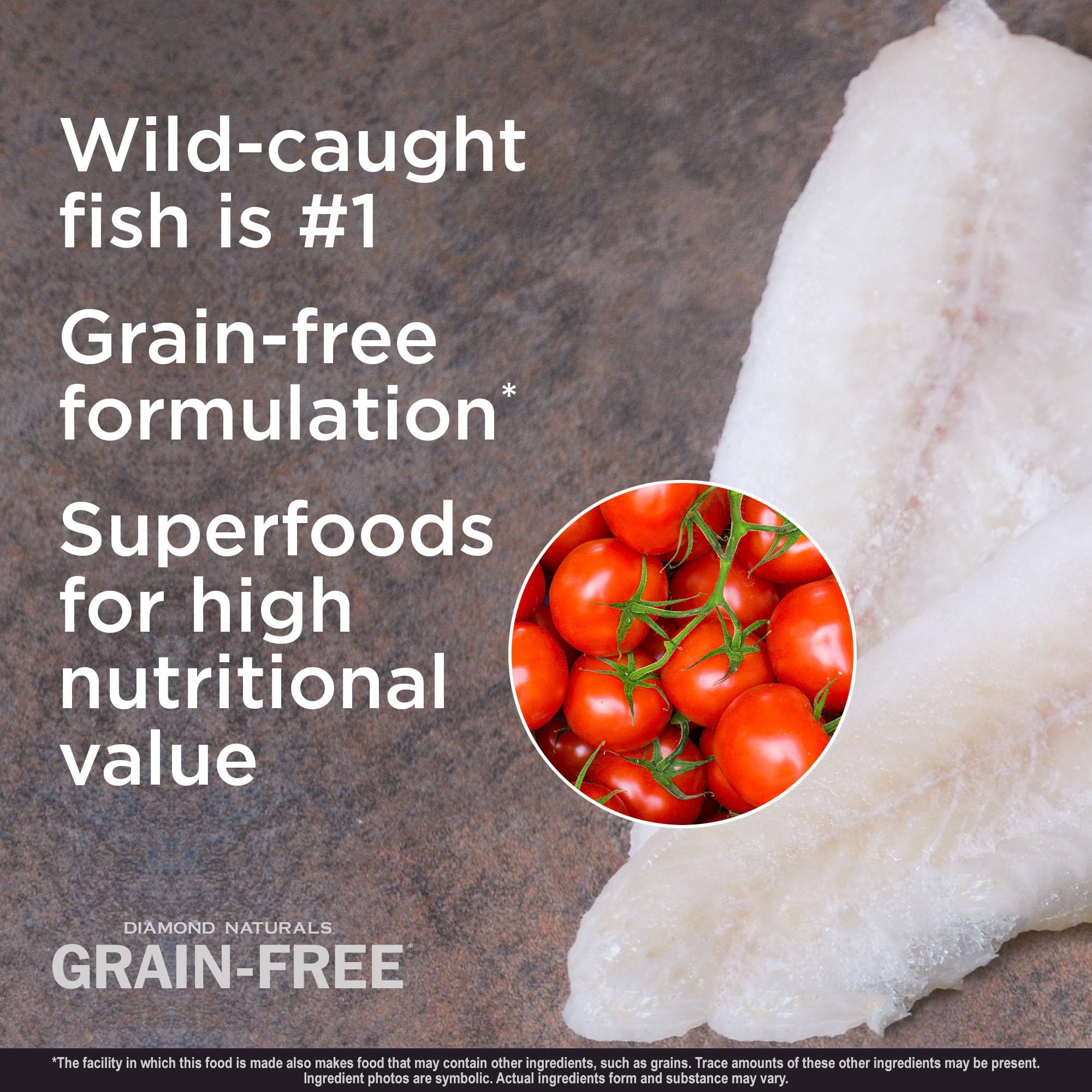 Diamond Naturals grain-free all life stages formula supports lean muscles and vitality
