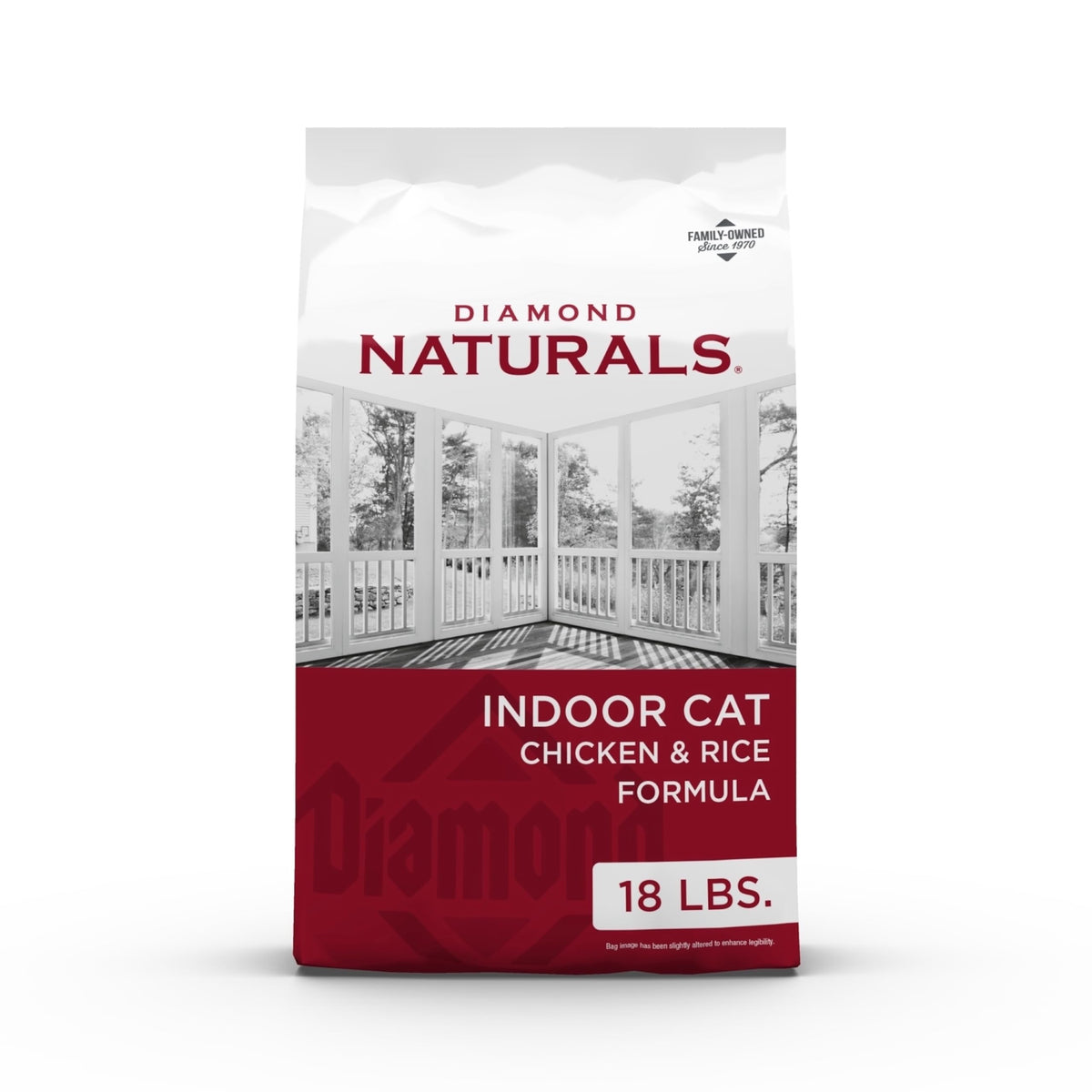 Diamond Naturals Indoor Cat Chicken Bowl showing protein-rich dry food for daily nutrition.