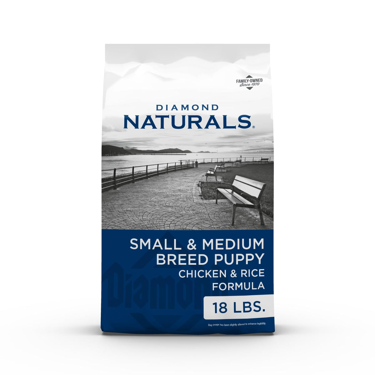Diamond Naturals puppy chicken kibble for small breeds supports balanced growth