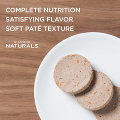 Diamond Naturals Beef Dinner ingredient highlight: real beef as the main protein.