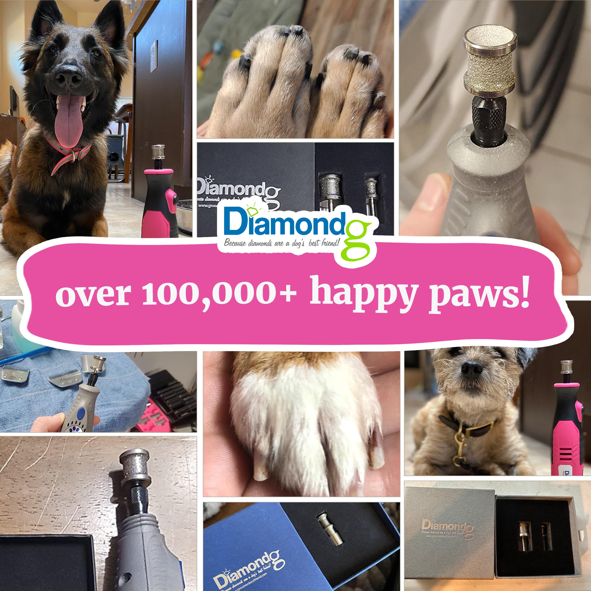 Diamondg compatible with Dremel for easy grooming sessions