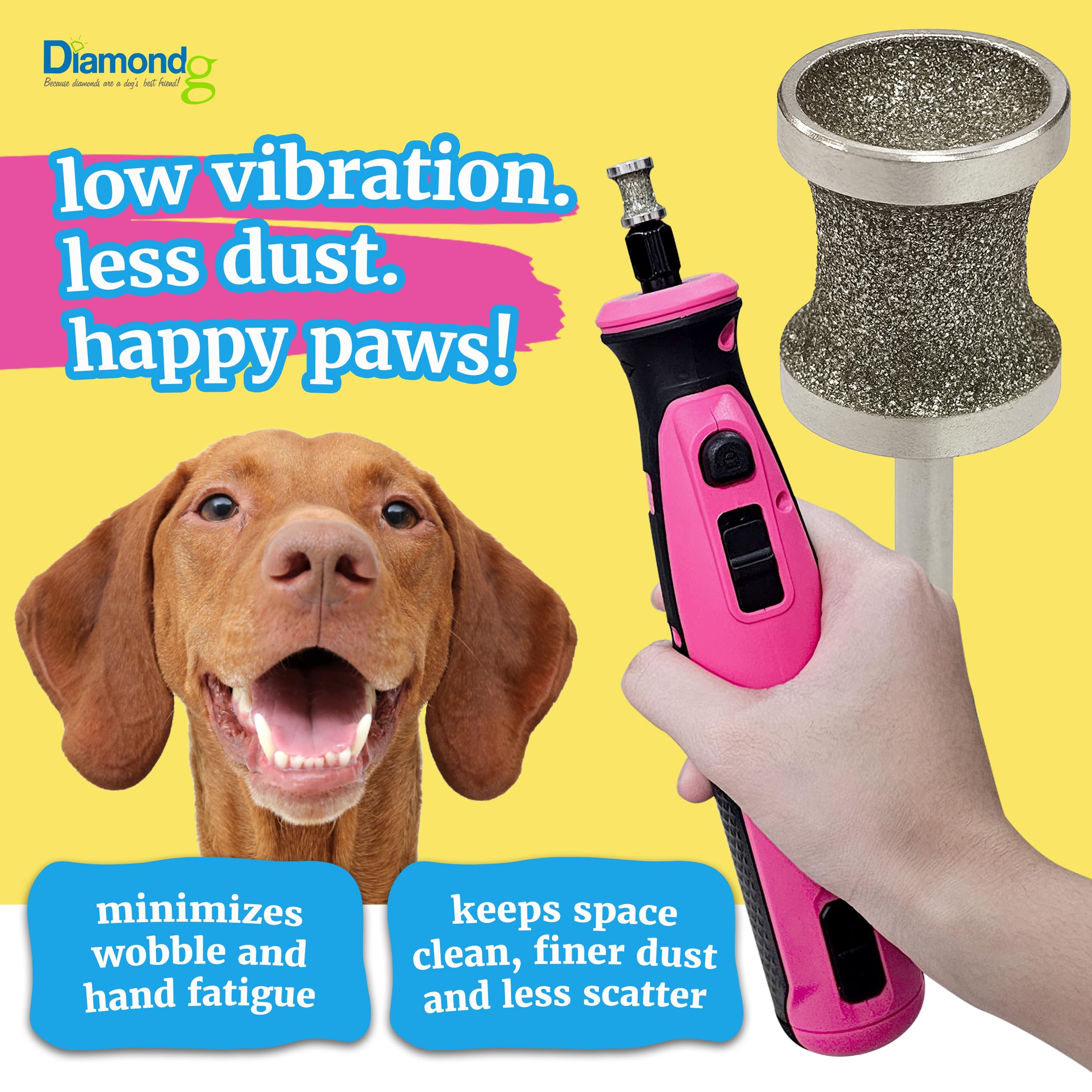 Diamondg smooth finish and safe use for pet nails