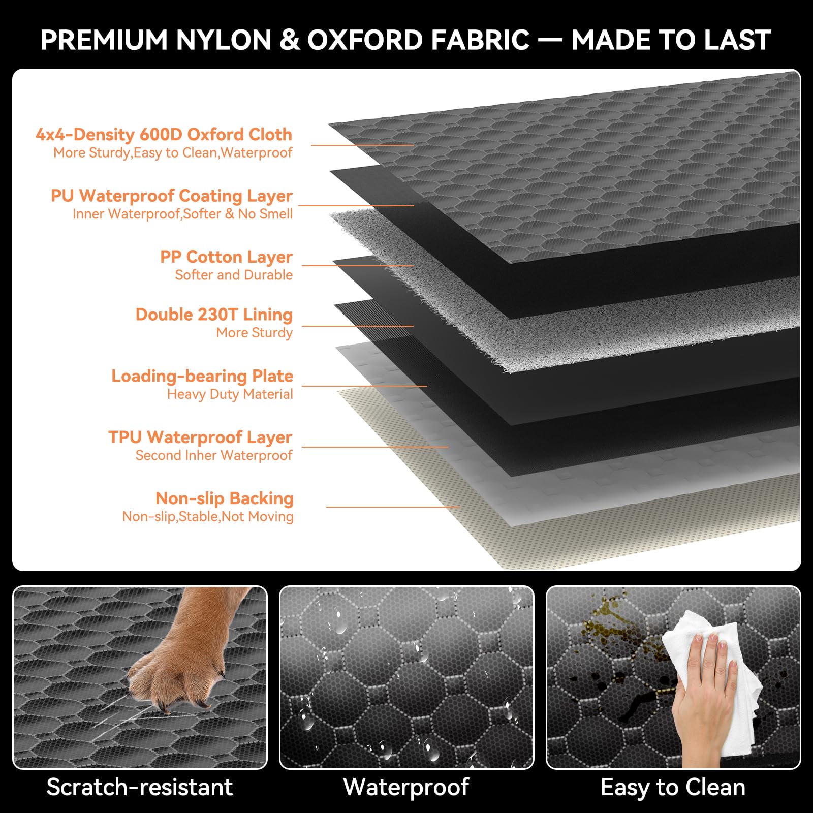 DIAMOOKY easy-clean design allows quick wipe, vacuum, or rinse
